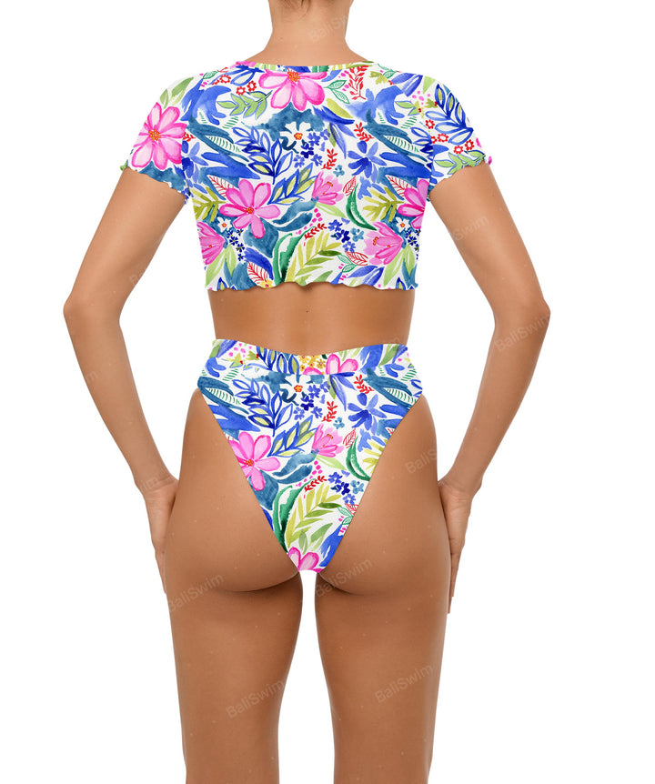 BSWS-B101 Overlapped Brief Bikini Bottom