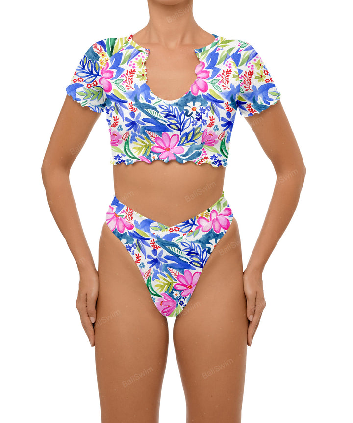 BSWS-B101 Overlapped Brief Bikini Bottom