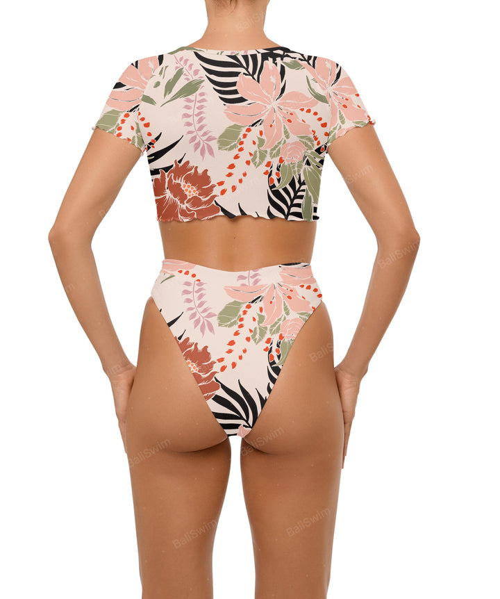 BSWS-B101 Overlapped Brief Bikini Bottom