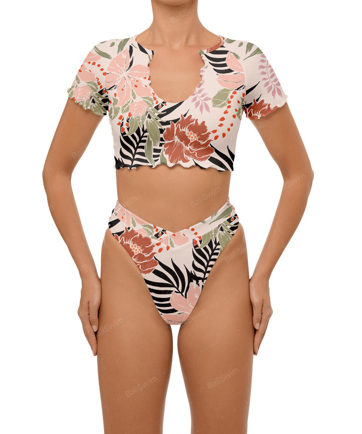 BSWS-B101 Overlapped Brief Bikini Bottom