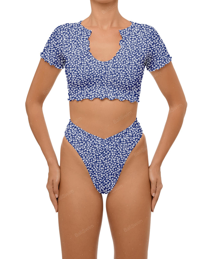 BSWS-B101 Overlapped Brief Bikini Bottom