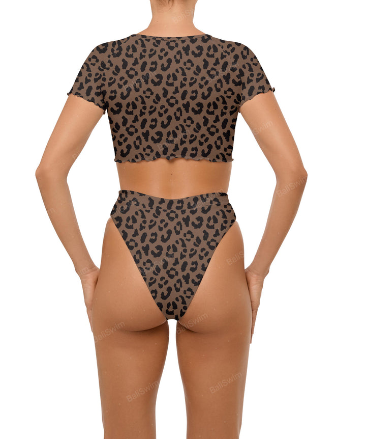 BSWS-T101 V-neck Cropped Tankini