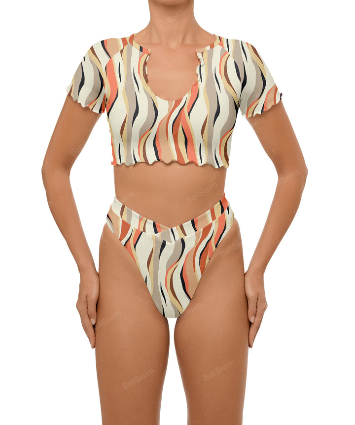 BSWS-B101 Overlapped Brief Bikini Bottom