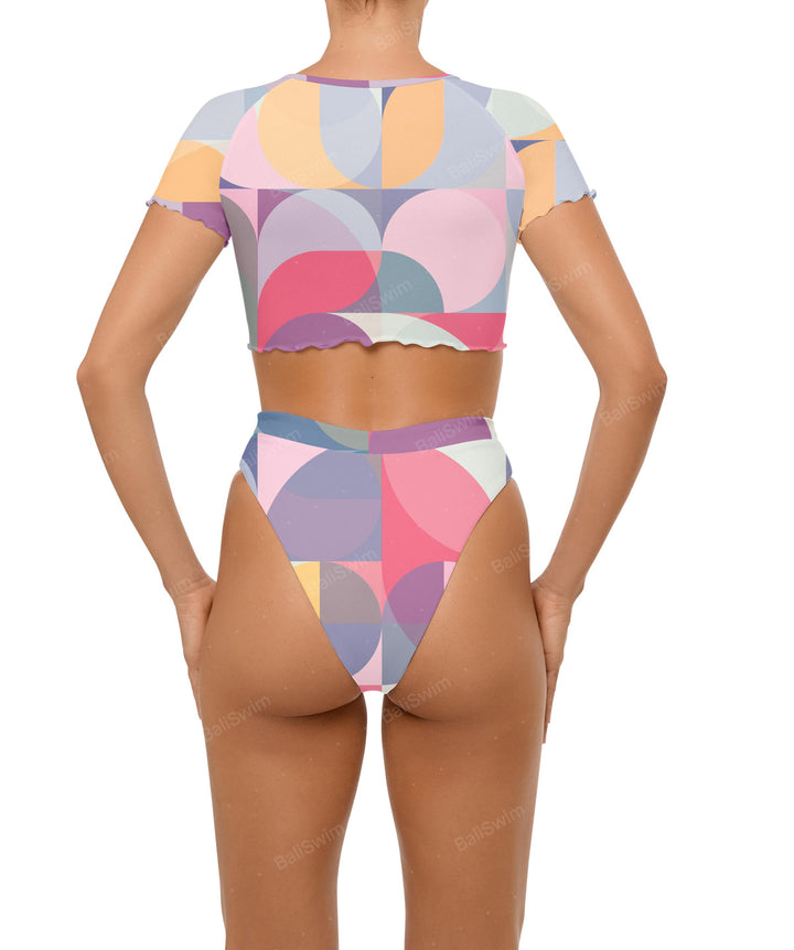 BSWS-B101 Overlapped Brief Bikini Bottom