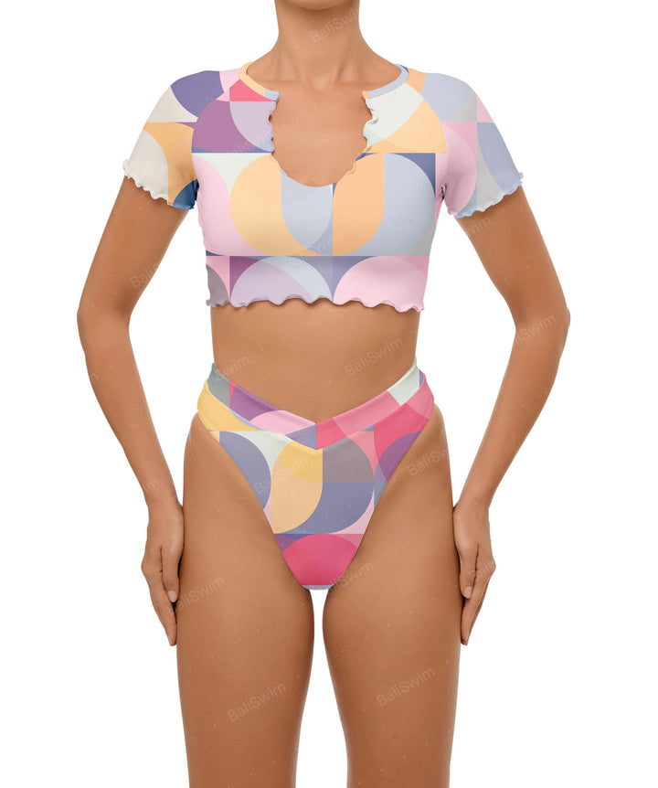 BSWS-B101 Overlapped Brief Bikini Bottom