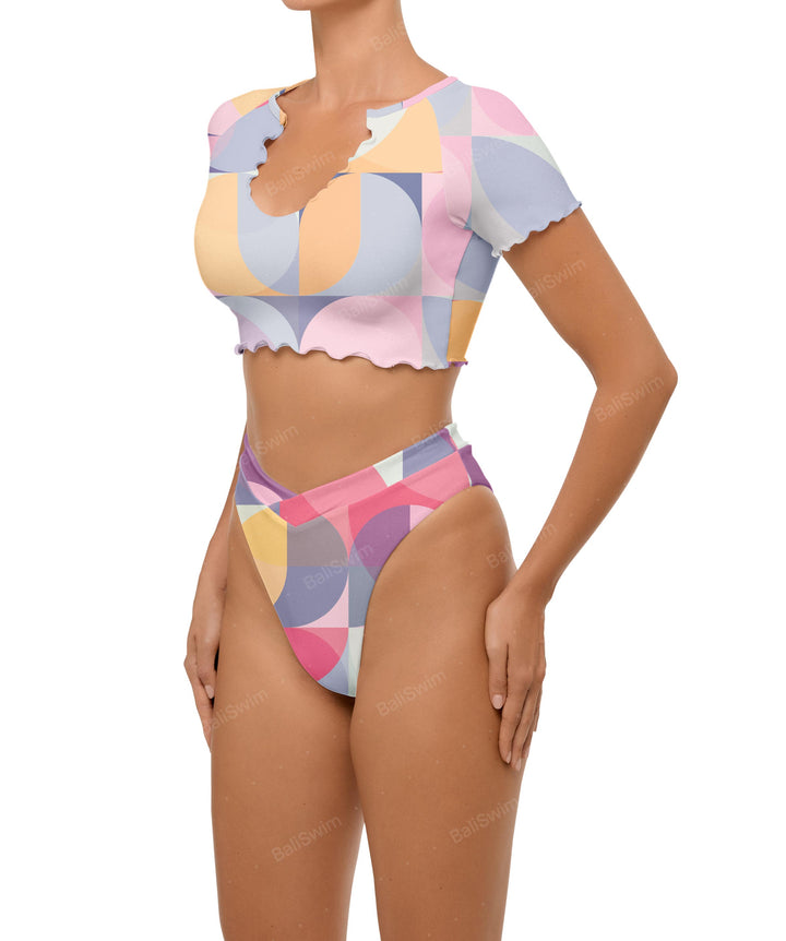 BSWS-B101 Overlapped Brief Bikini Bottom