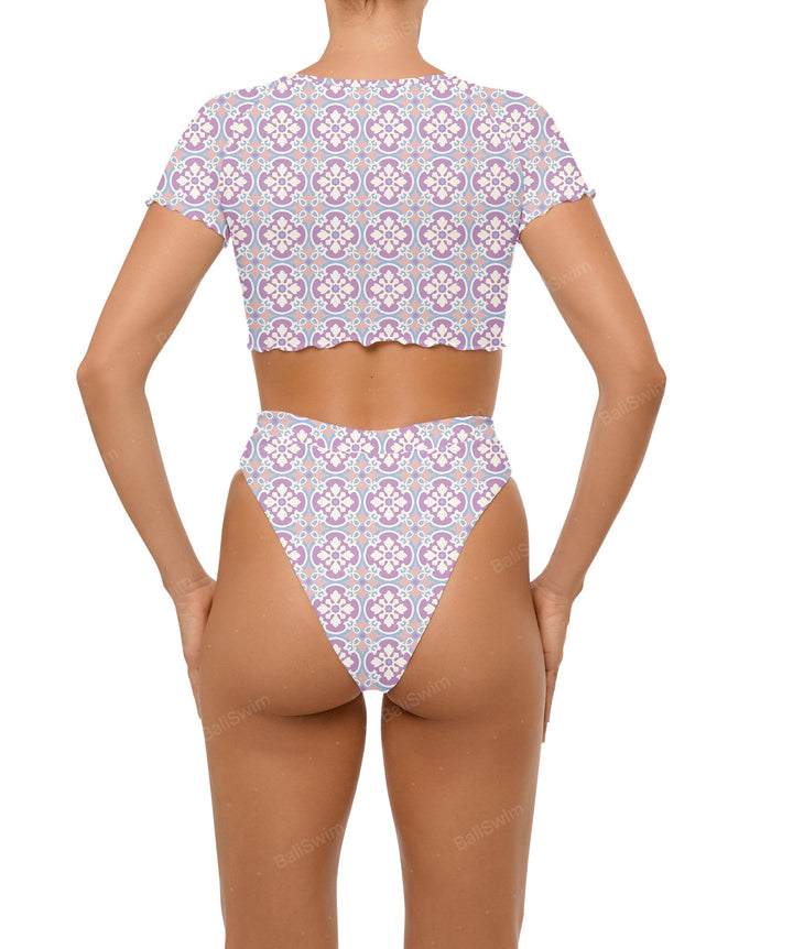 BSWS-B101 Overlapped Brief Bikini Bottom