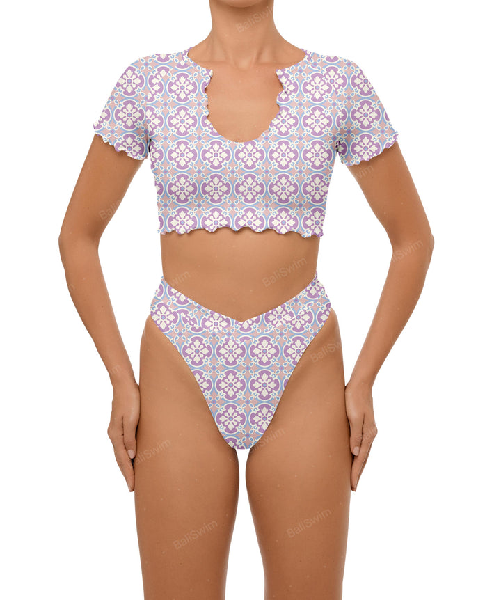 BSWS-B101 Overlapped Brief Bikini Bottom