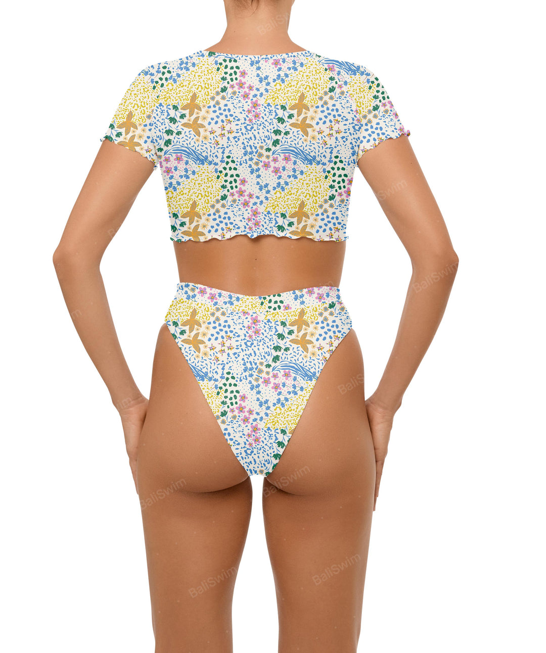 BSWS-B101 Overlapped Brief Bikini Bottom