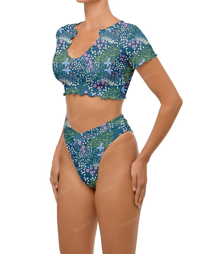 BSWS-B101 Overlapped Brief Bikini Bottom