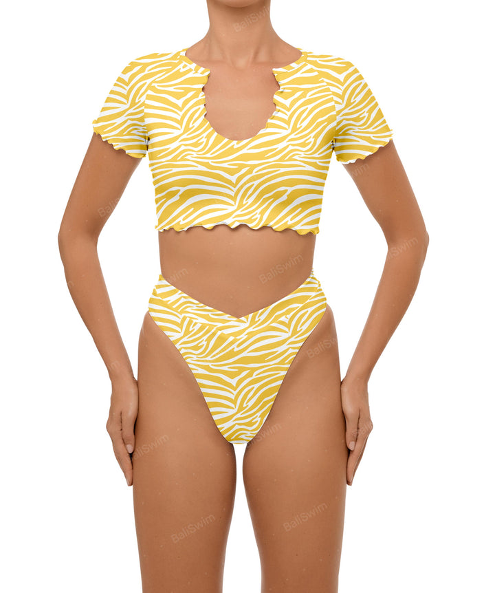 BSWS-B101 Overlapped Brief Bikini Bottom