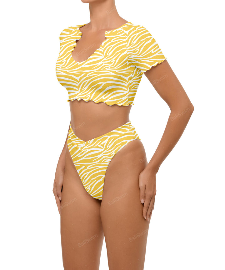BSWS-B101 Overlapped Brief Bikini Bottom