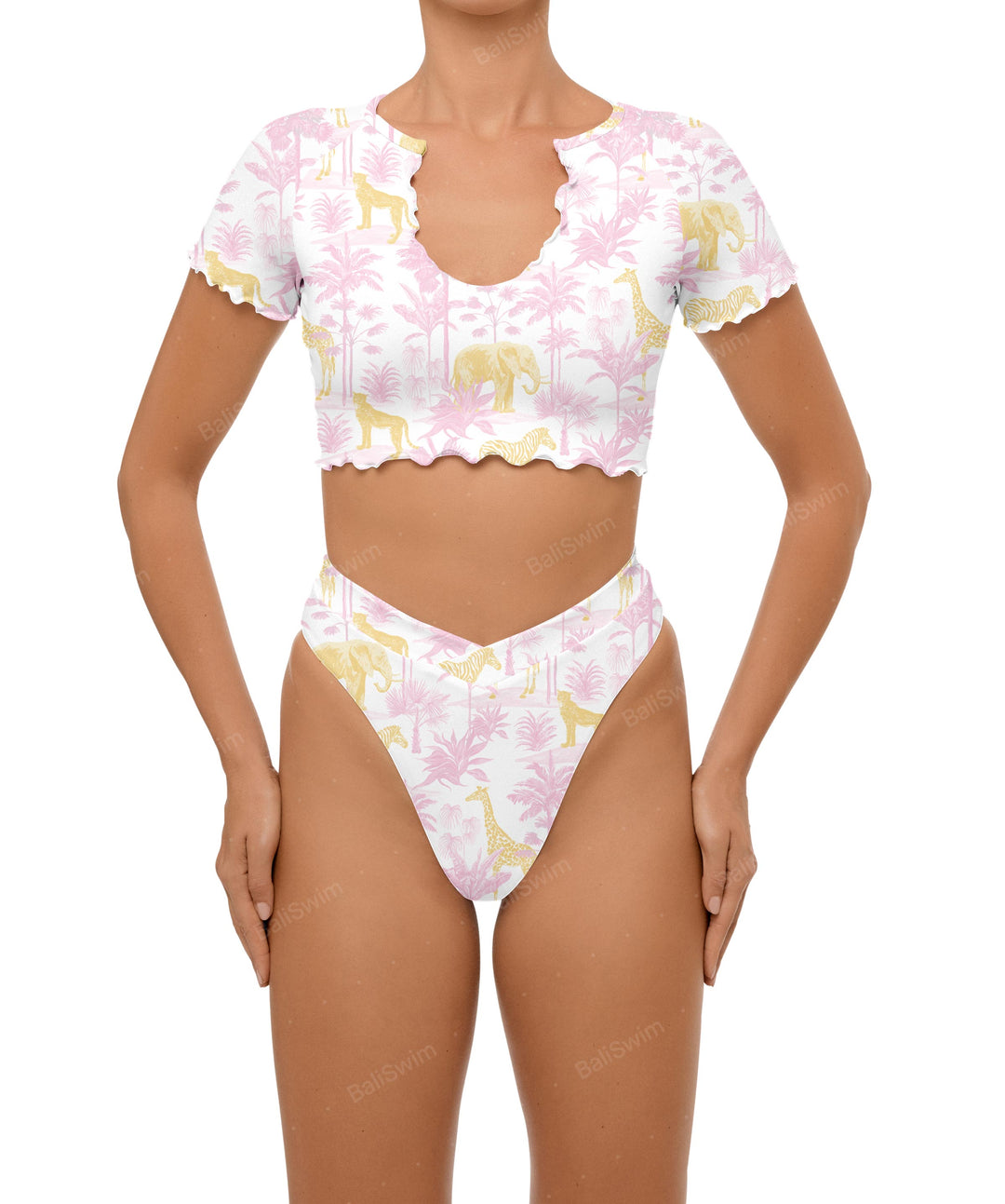 BSWS-B101 Overlapped Brief Bikini Bottom