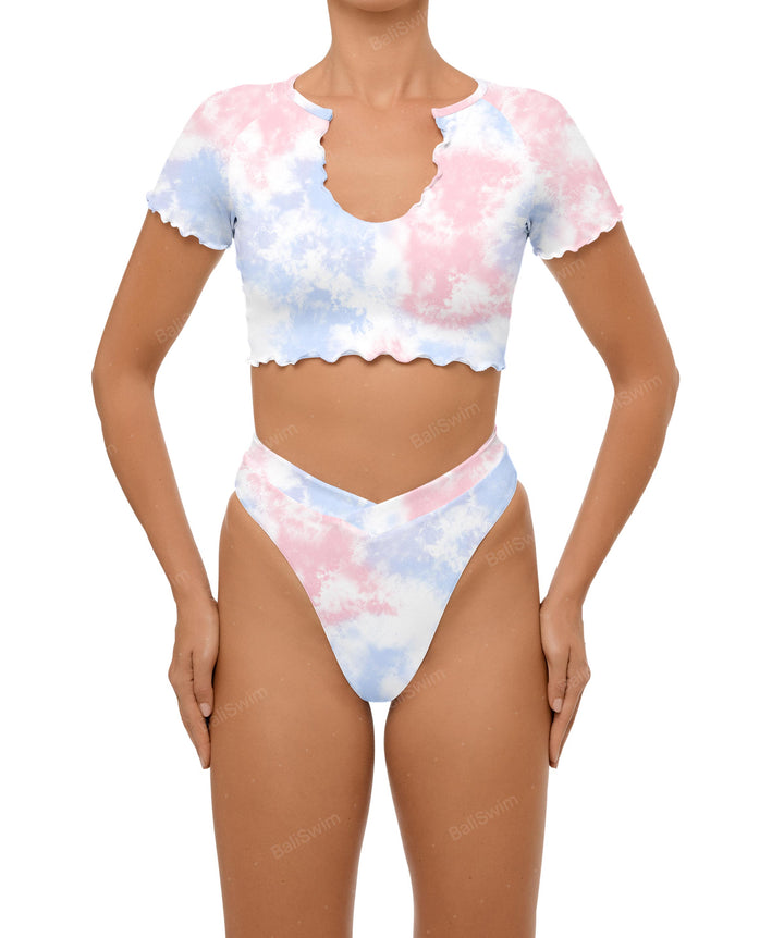 BSWS-B101 Overlapped Brief Bikini Bottom