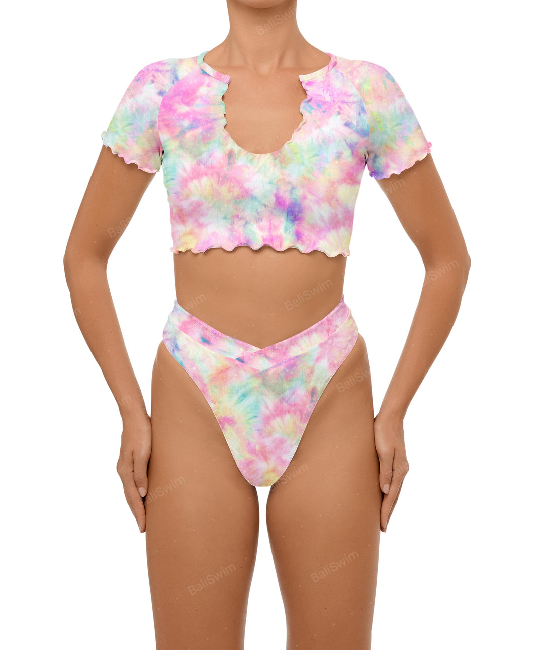 BSWS-B101 Overlapped Brief Bikini Bottom