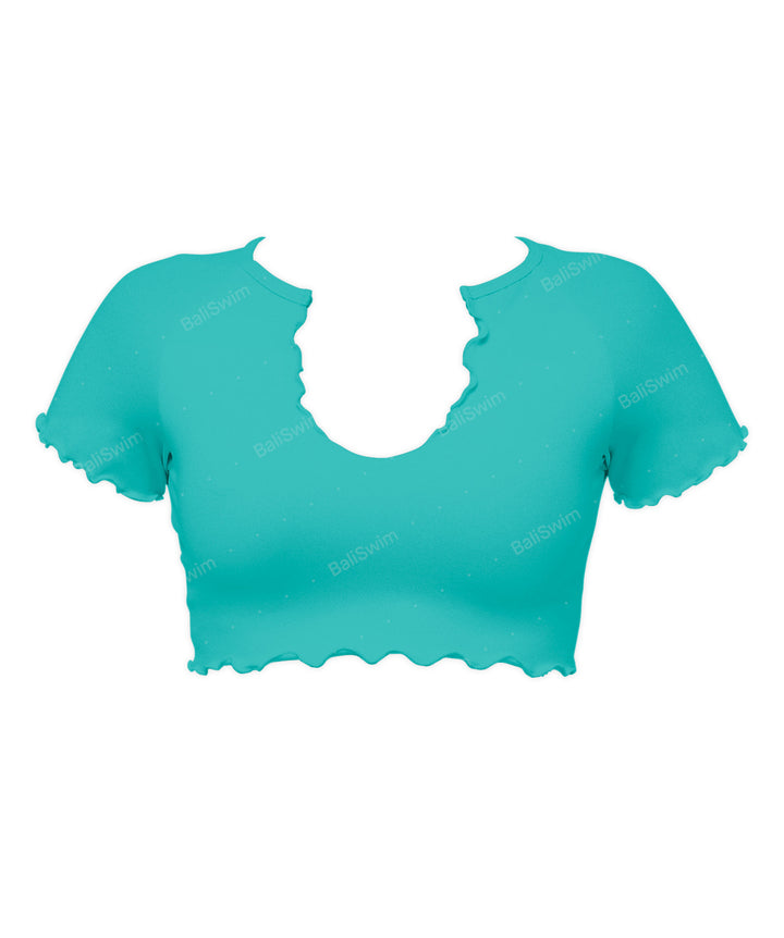 BSWS-T101 V-neck Cropped Tankini