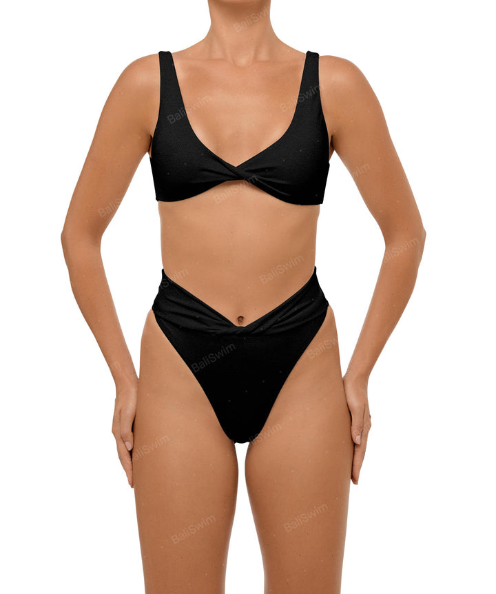 BSWS-B102 Twisted V-waist Bikini Bottom