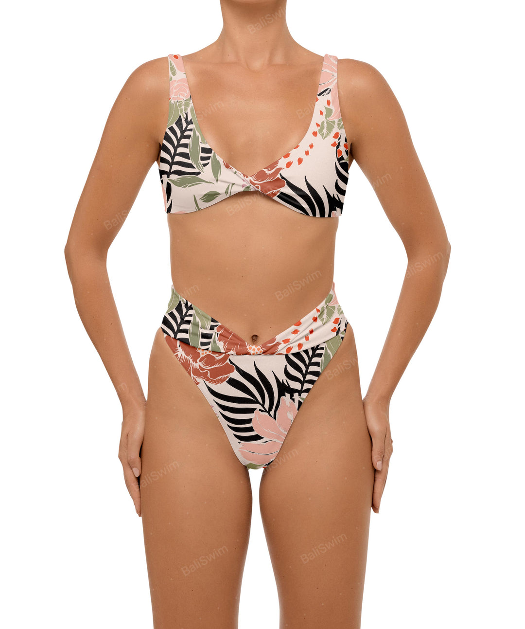 BSWS-B102 Twisted V-waist Bikini Bottom