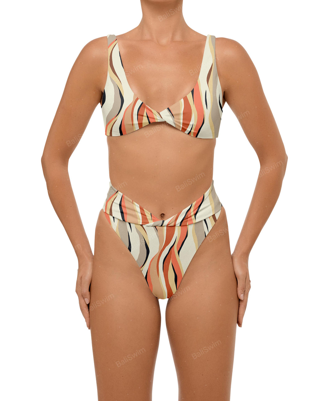 BSWS-B102 Twisted V-waist Bikini Bottom