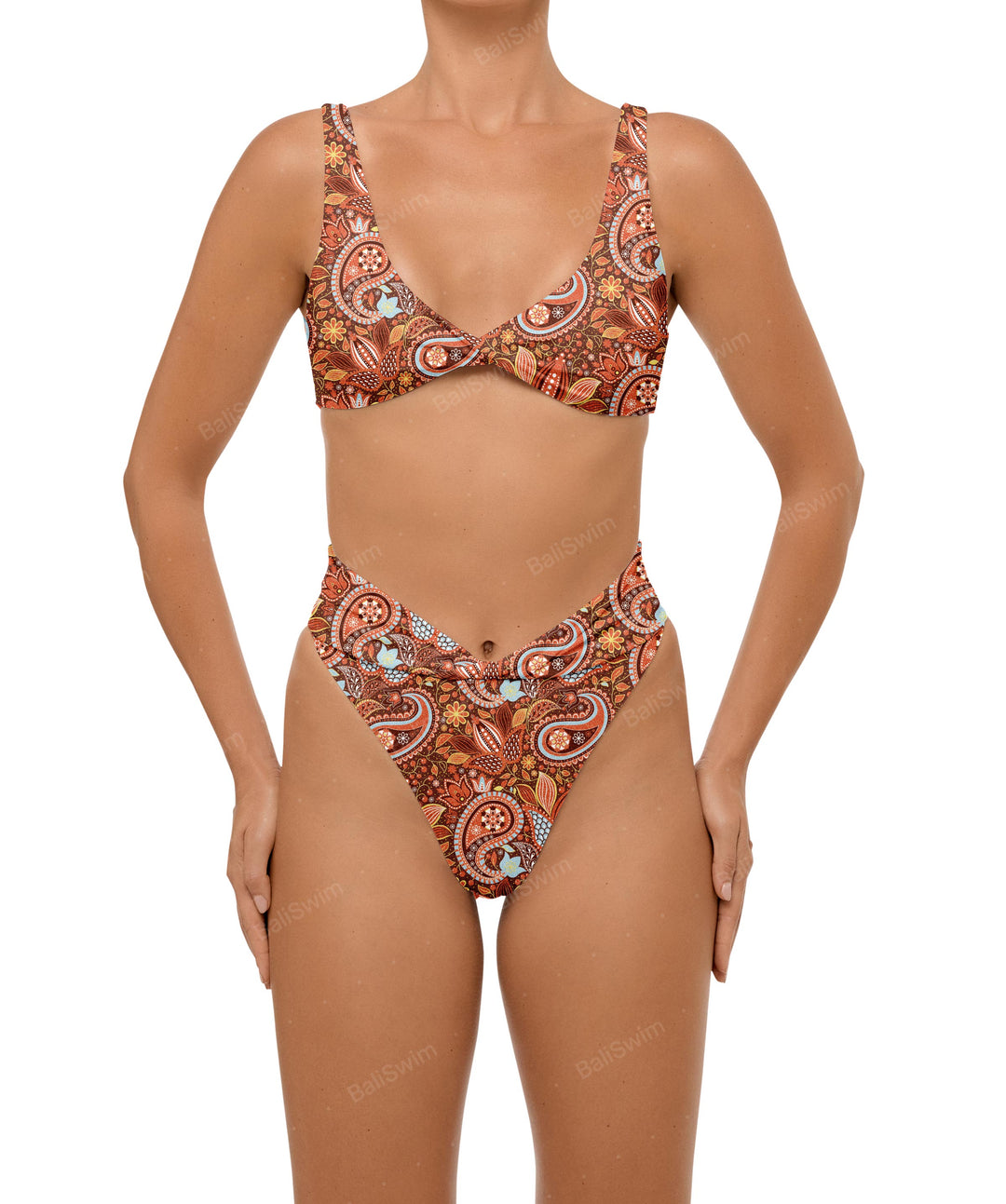BSWS-B102 Twisted V-waist Bikini Bottom