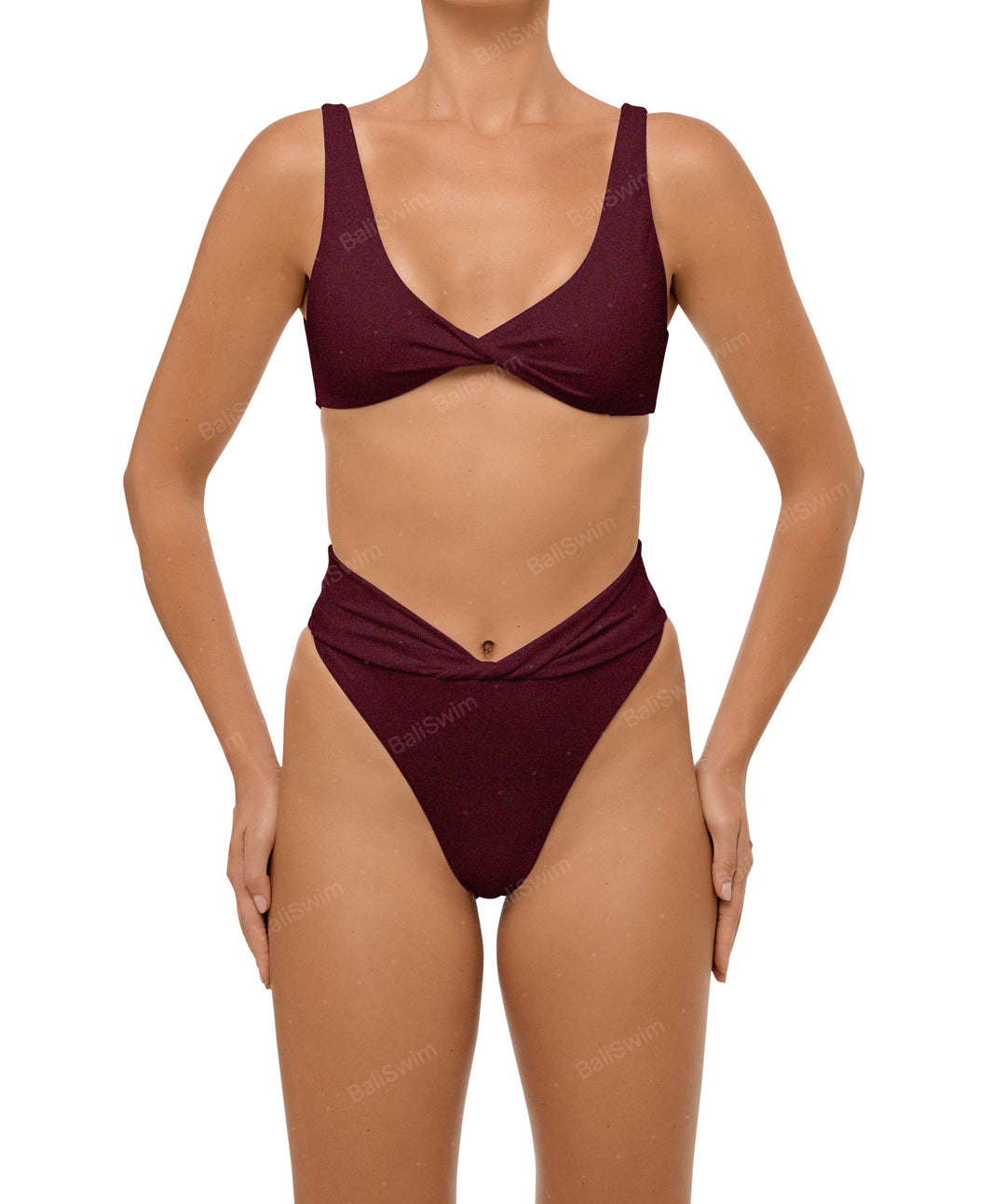 BSWS-B102 Twisted V-waist Bikini Bottom
