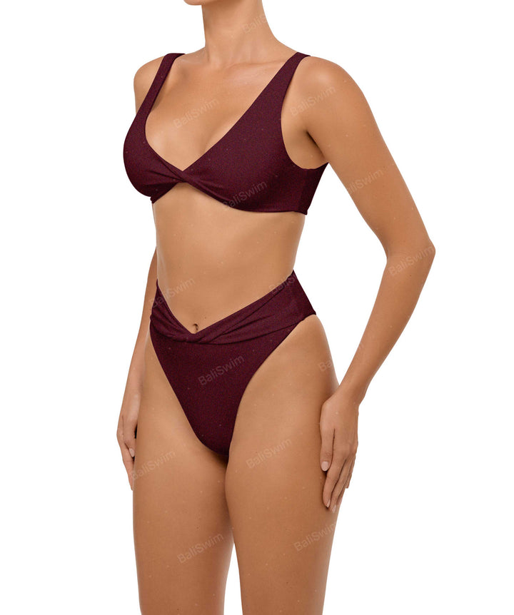 BSWS-B102 Twisted V-waist Bikini Bottom