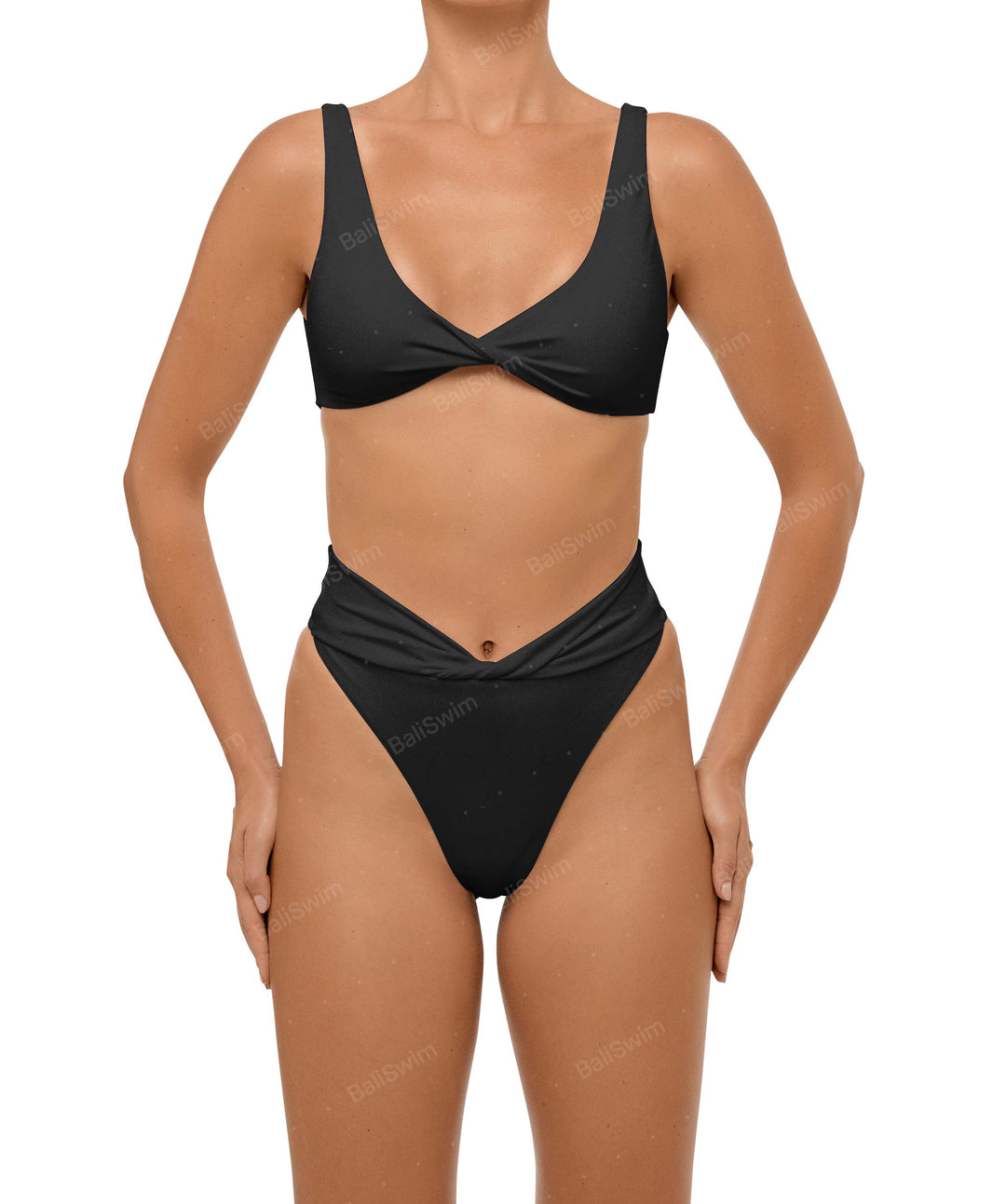 BSWS-B102 Twisted V-waist Bikini Bottom