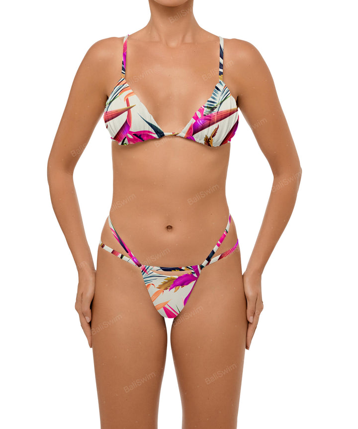 BSWS-B104 Crossover Strap Hip Bikini Bottom
