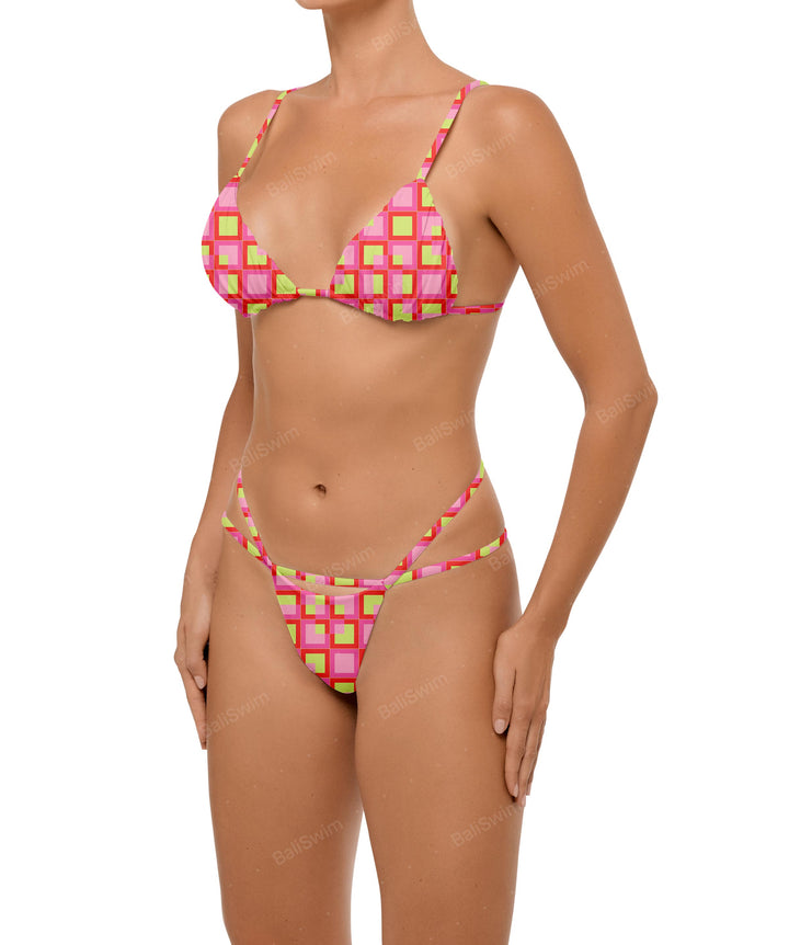 BSWS-B104 Crossover Strap Hip Bikini Bottom