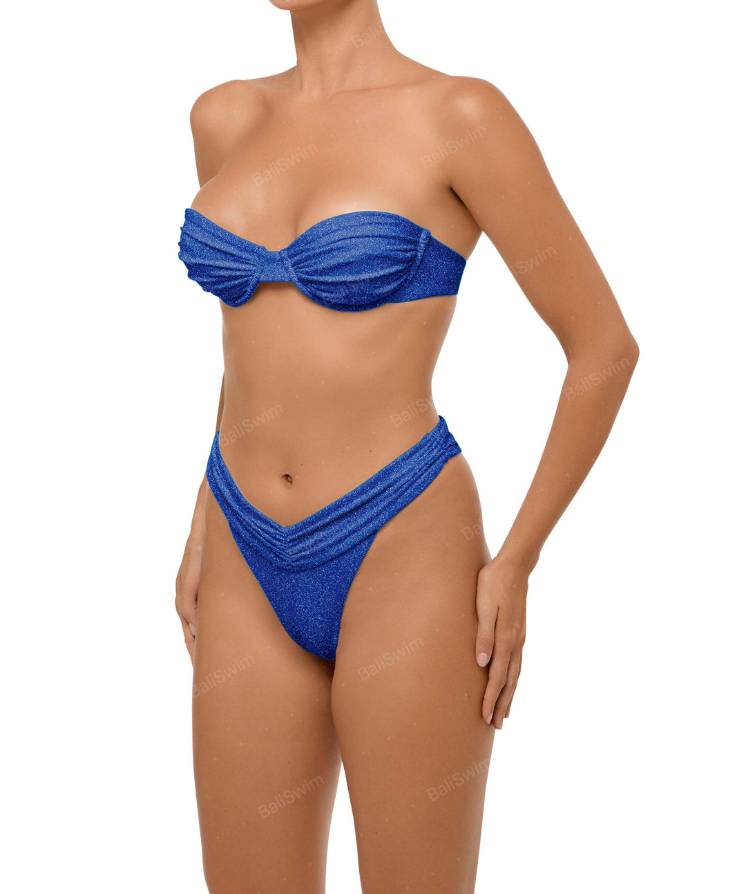 BSWS-B105 Ruched V-waist Bikini Bottom