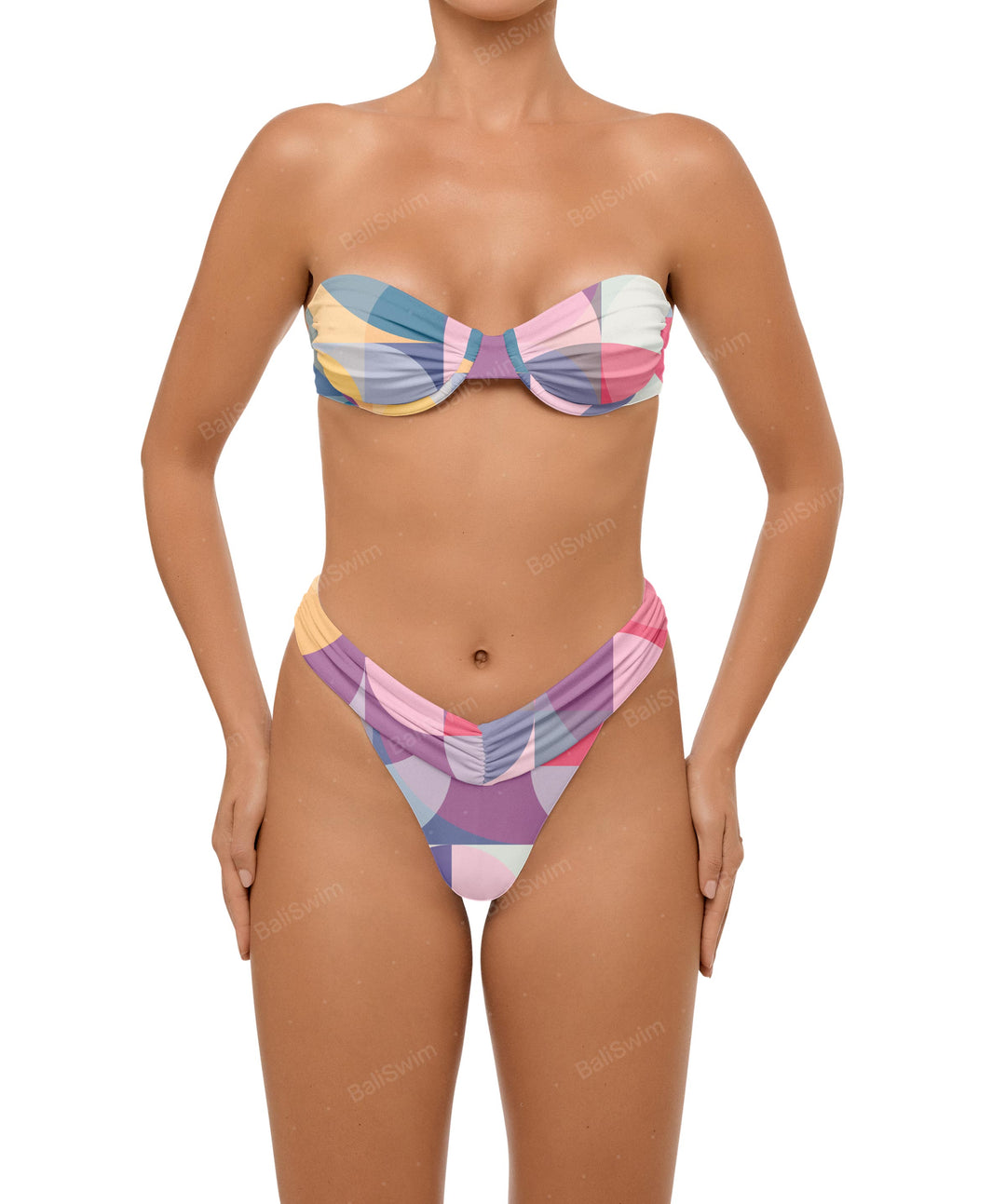 BSWS-B105 Ruched V-waist Bikini Bottom