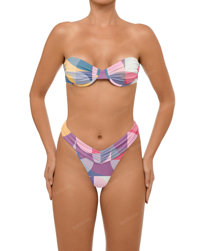 BSWS-B105 Ruched V-waist Bikini Bottom