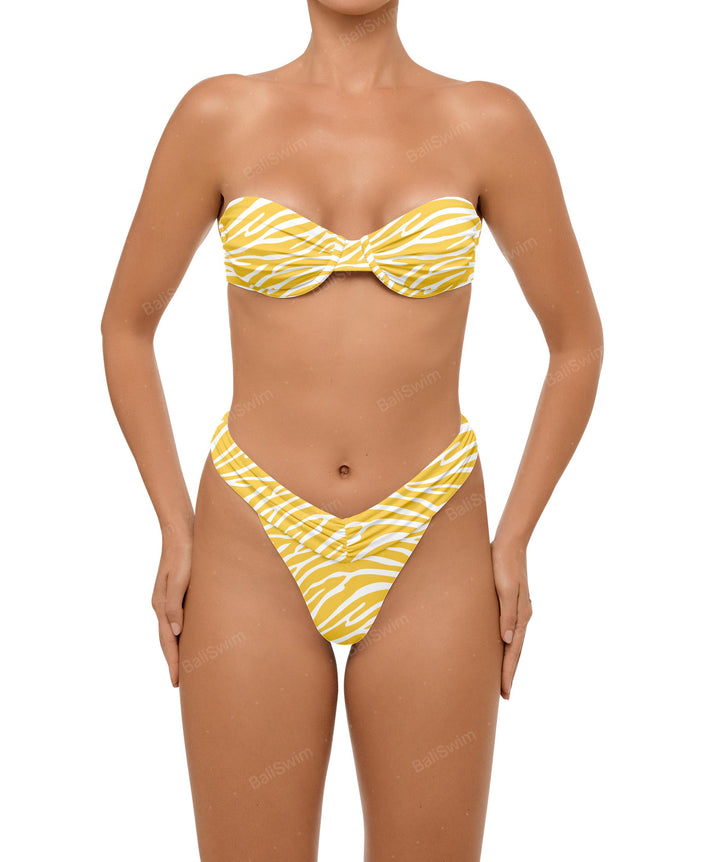 BSWS-T105 Gathered Underwired Bandeau Top