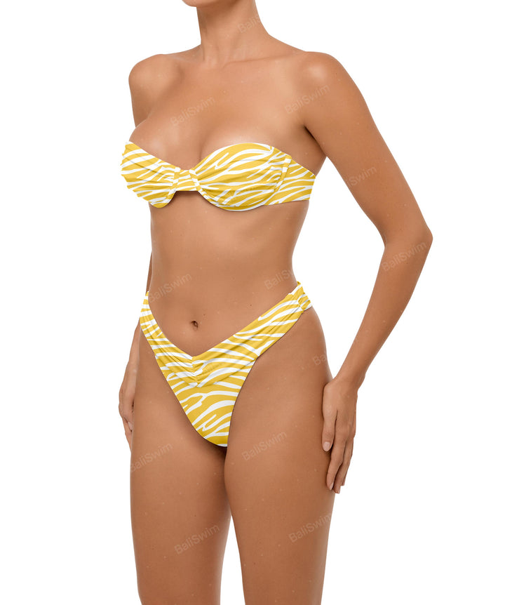 BSWS-B105 Ruched V-waist Bikini Bottom