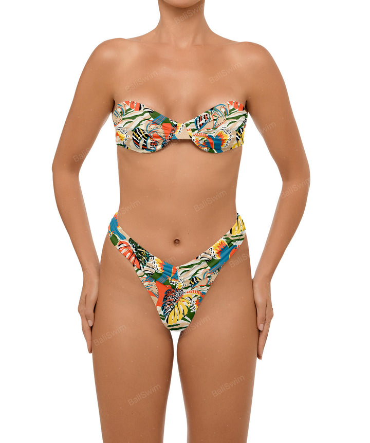 BSWS-T105 Gathered Underwired Bandeau Top