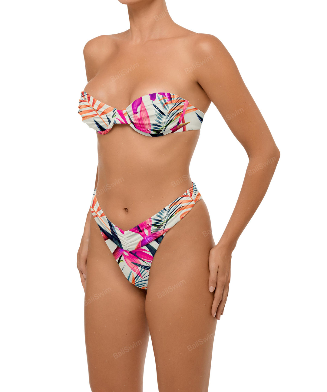 BSWS-B105 Ruched V-waist Bikini Bottom