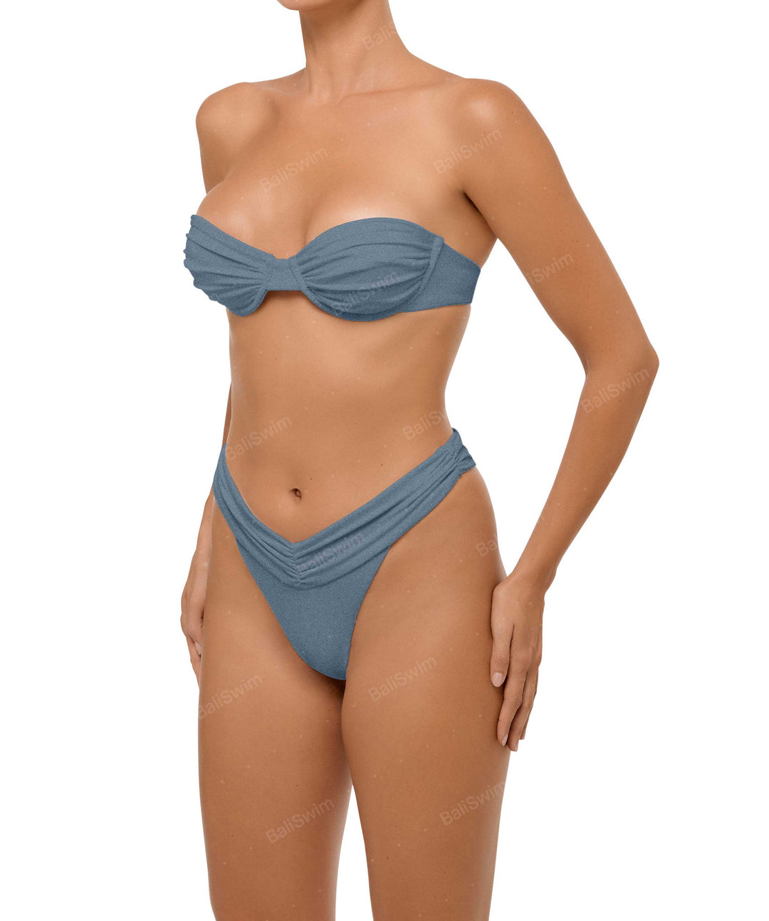 BSWS-B105 Ruched V-waist Bikini Bottom