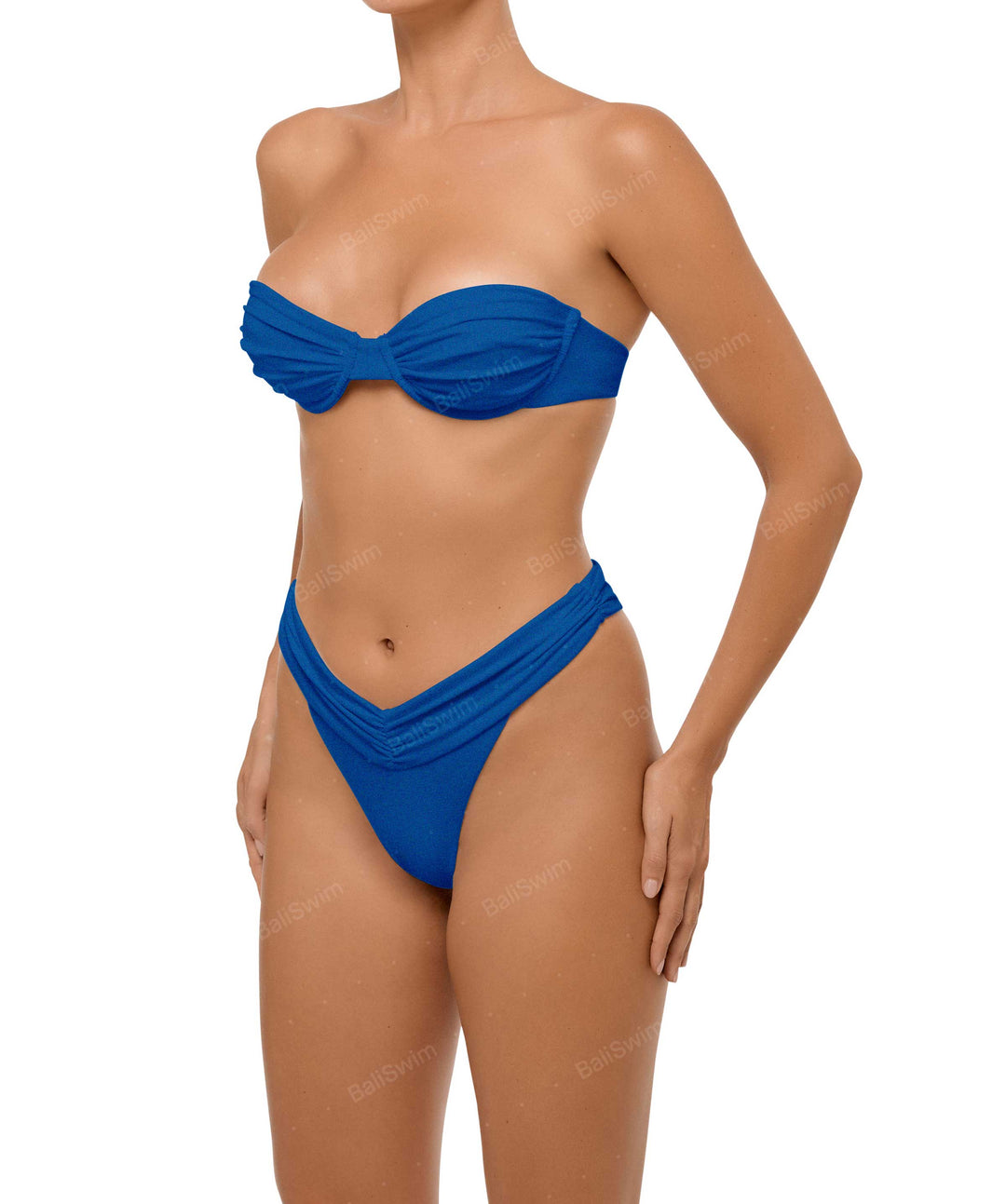 BSWS-B105 Ruched V-waist Bikini Bottom