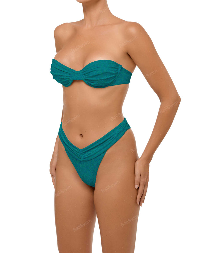 BSWS-B105 Ruched V-waist Bikini Bottom