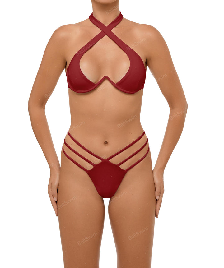 BSWS-B107 Triple Straps Bikini Bottom