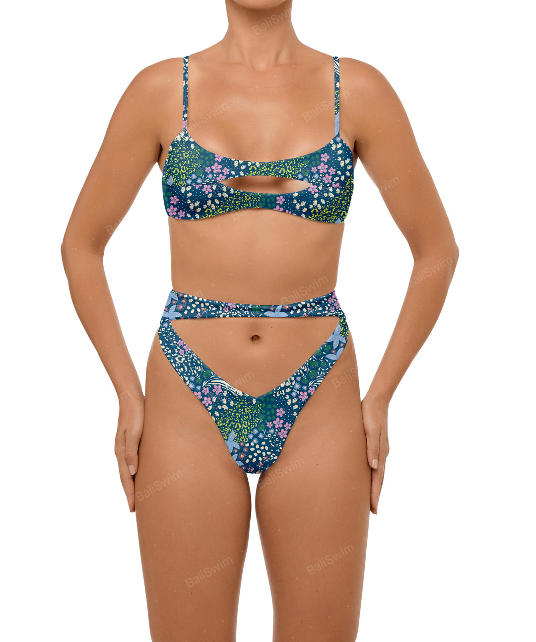 BSWS-B108 Hip Cutout Bikini Bottom