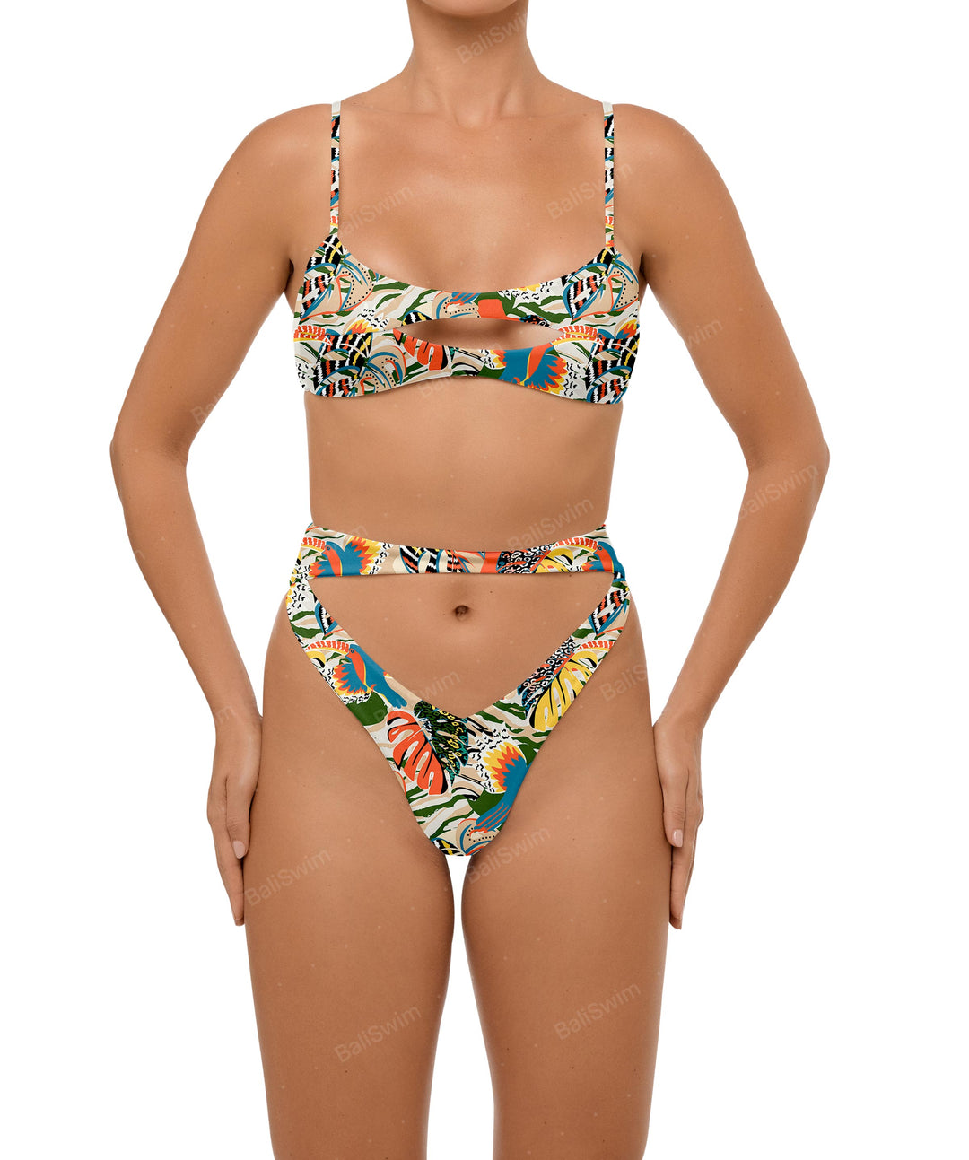 BSWS-B108 Hip Cutout Bikini Bottom