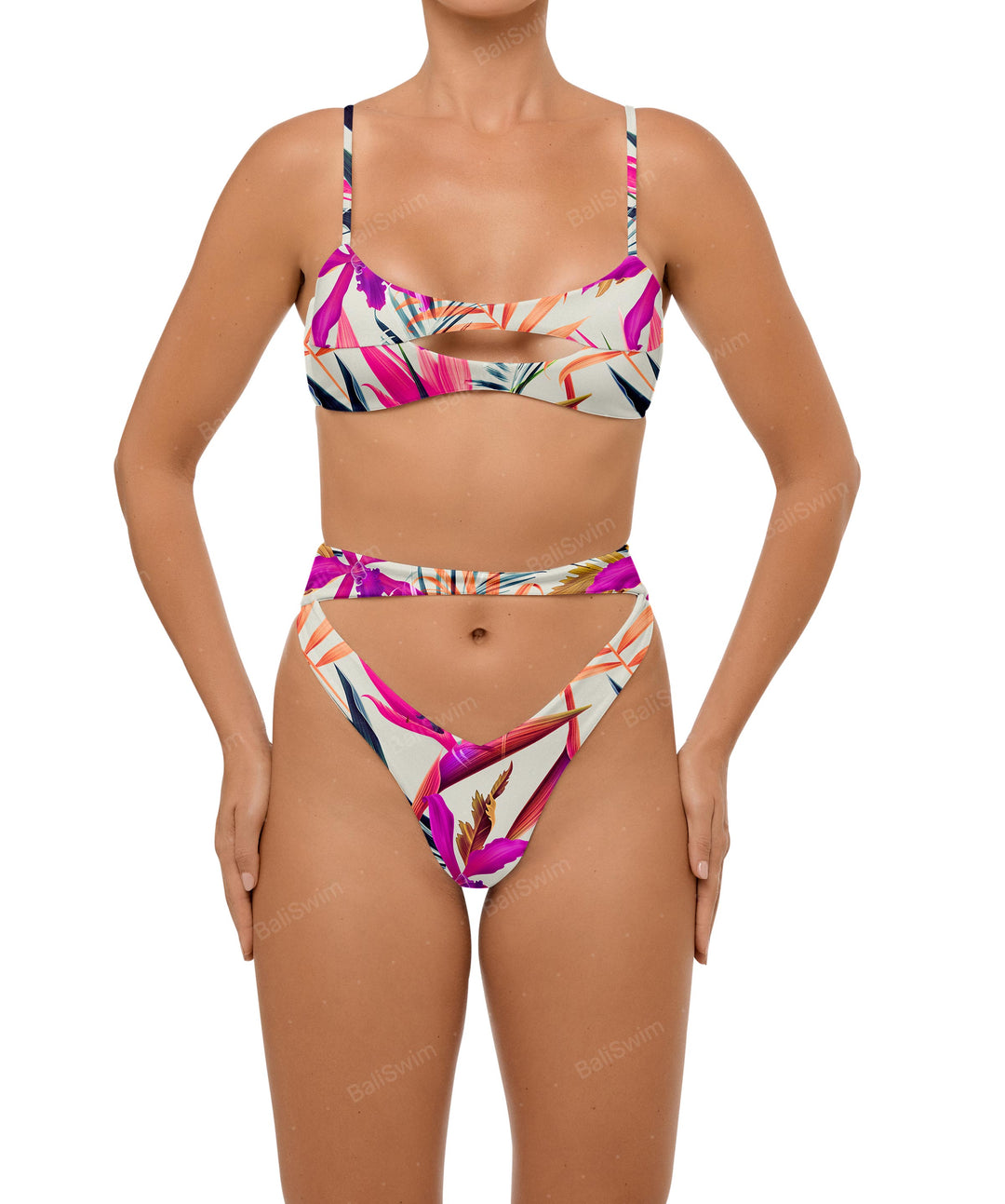 BSWS-T108 Tank top Cutout Bikini Top