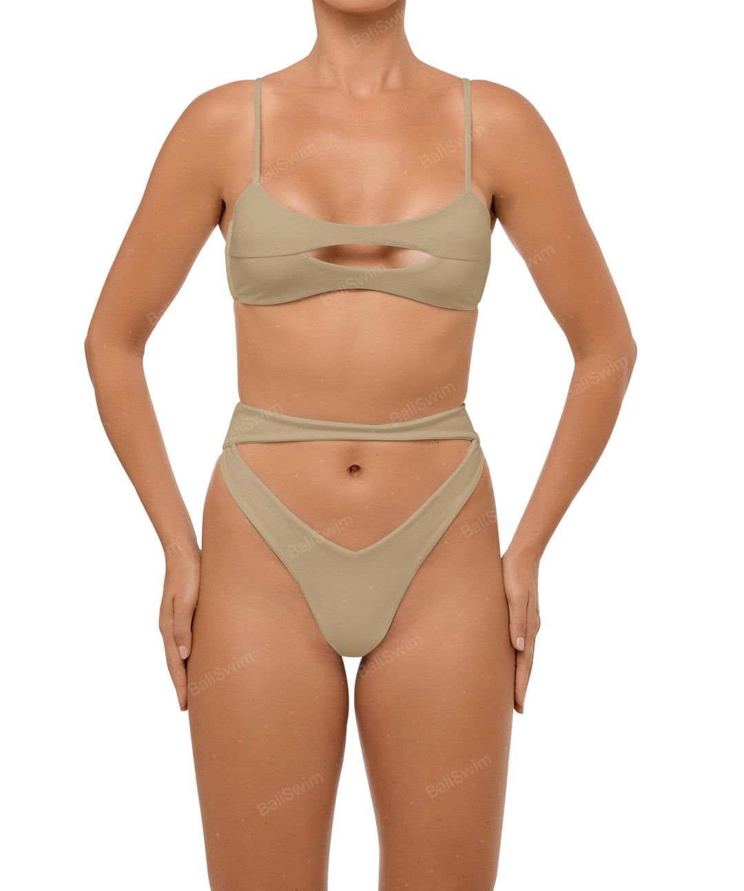 BSWS-T108 Tank top Cutout Bikini Top