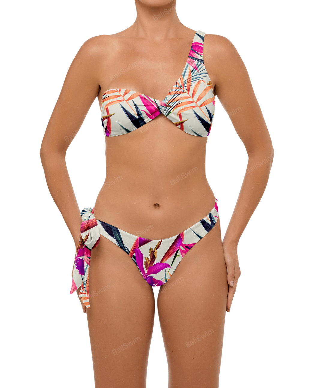 BSWS-T109 Asymmetric Loop Bikini Top