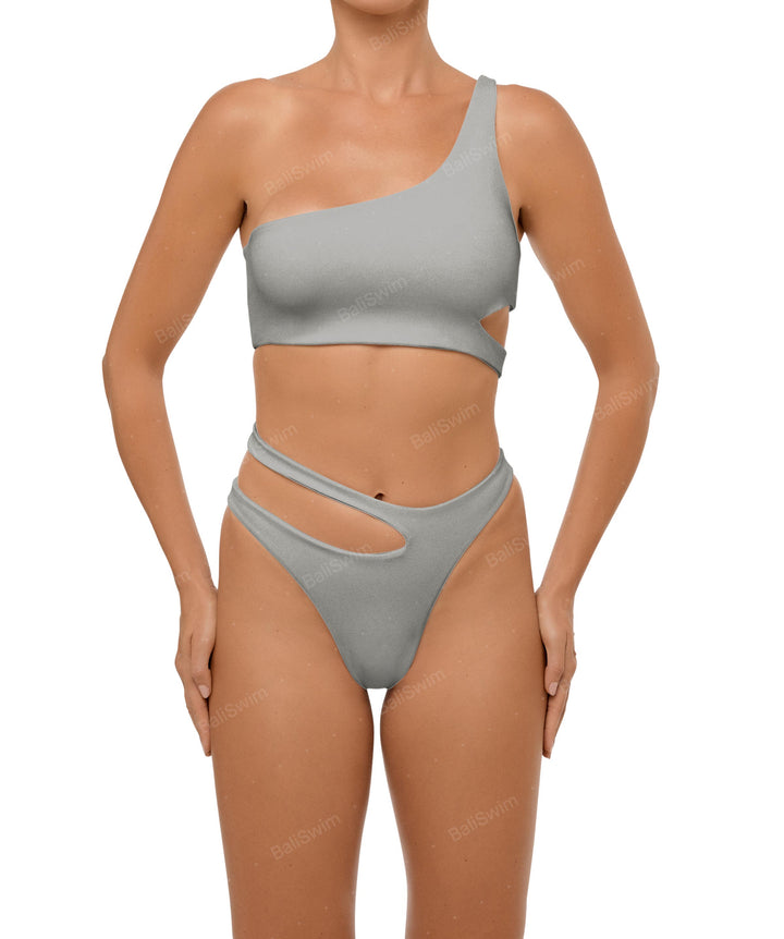 BSWS-B110 Asymmetrical Cutout Bikini Bottom