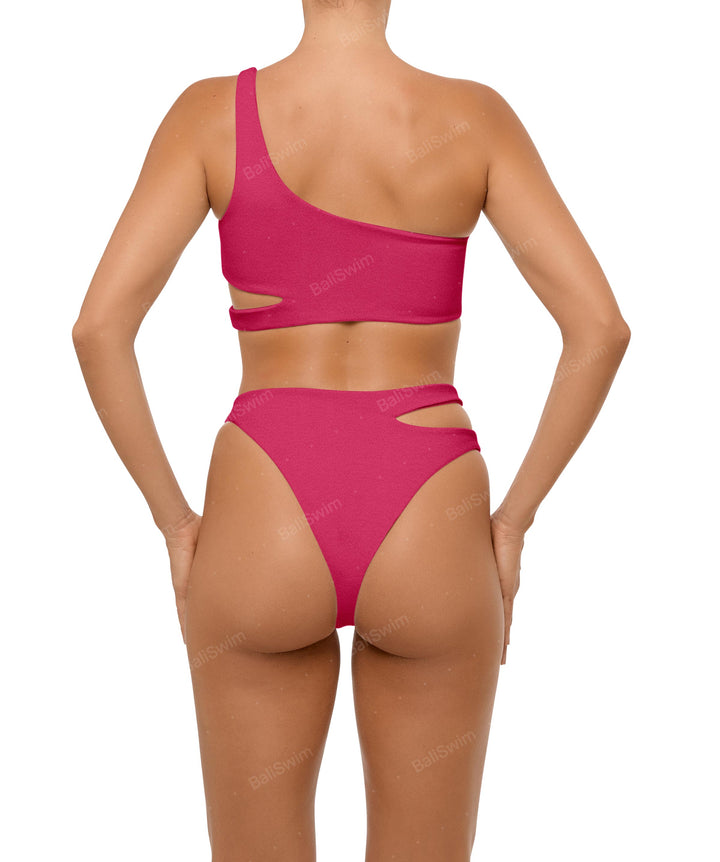 BSWS-B110 Asymmetrical Cutout Bikini Bottom