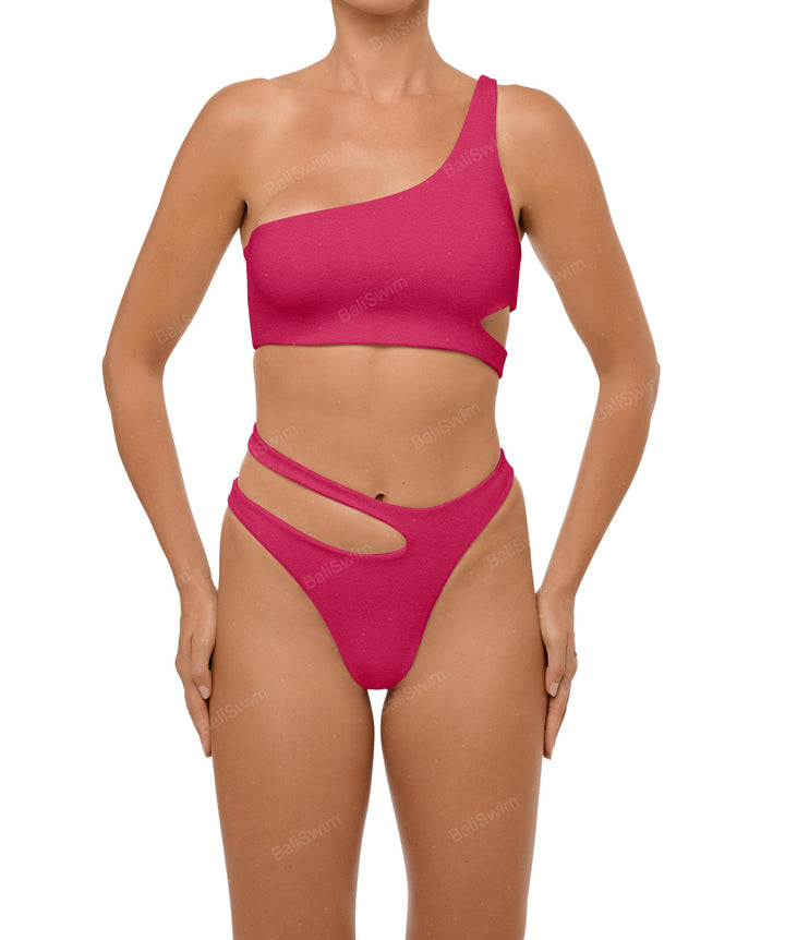 BSWS-B110 Asymmetrical Cutout Bikini Bottom