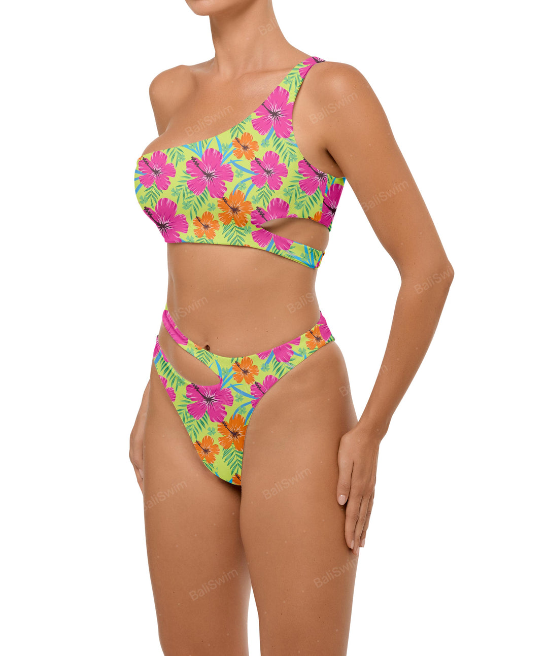 BSWS-T110 Asymmetric Cutout Bikini Top