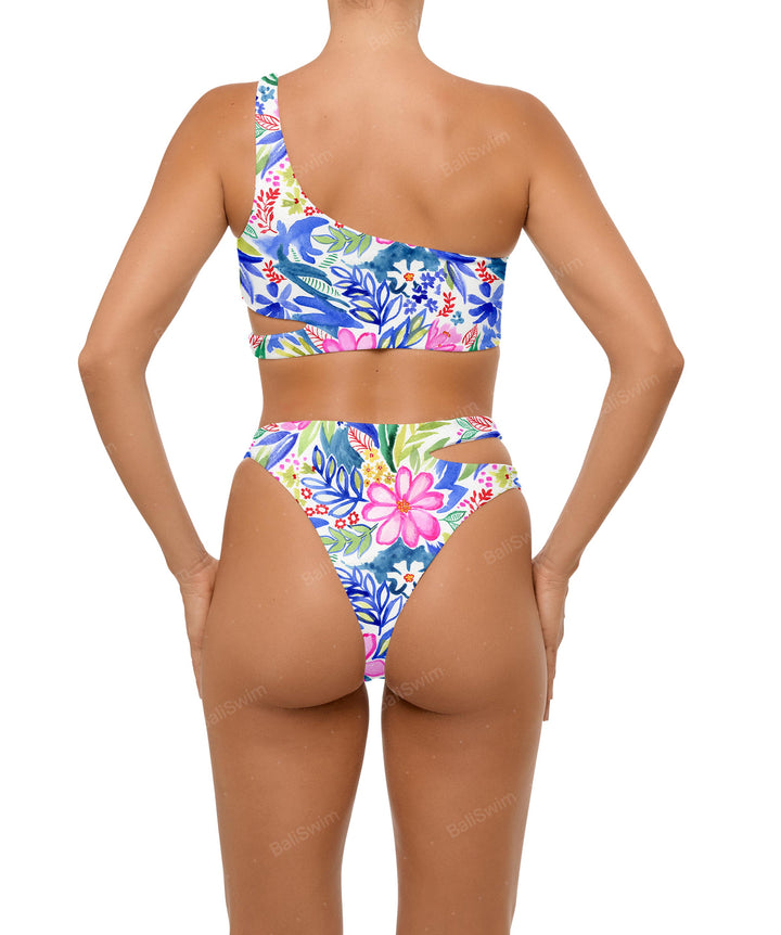 BSWS-B110 Asymmetrical Cutout Bikini Bottom
